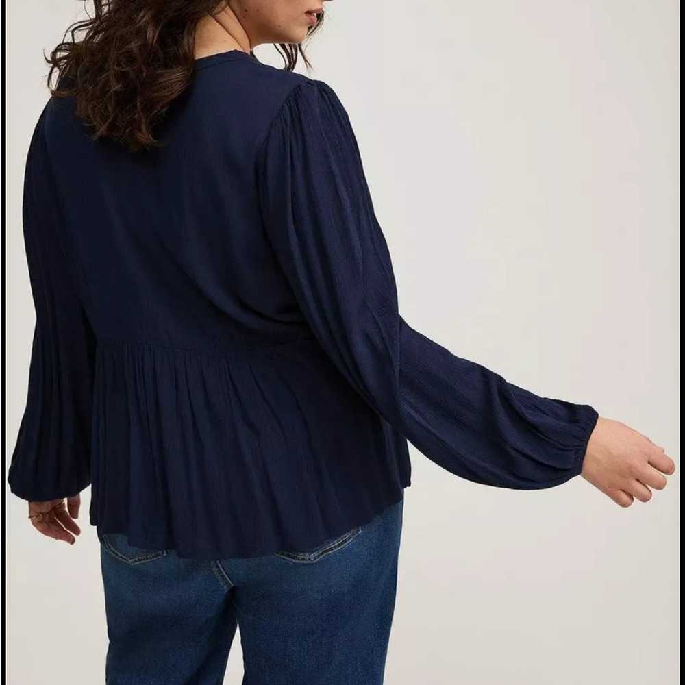 Maurices Deep Blue Blouse